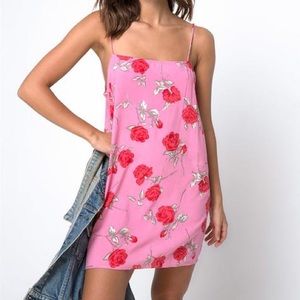 Motel Rocks Pink Slip Dress